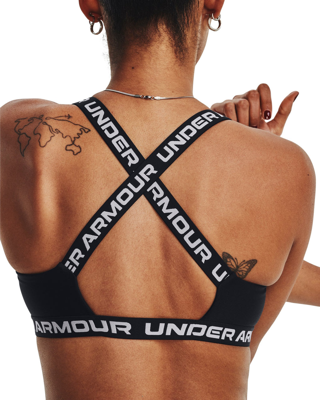 UA Crossback Strappy Low Women's Sports Bra - Black