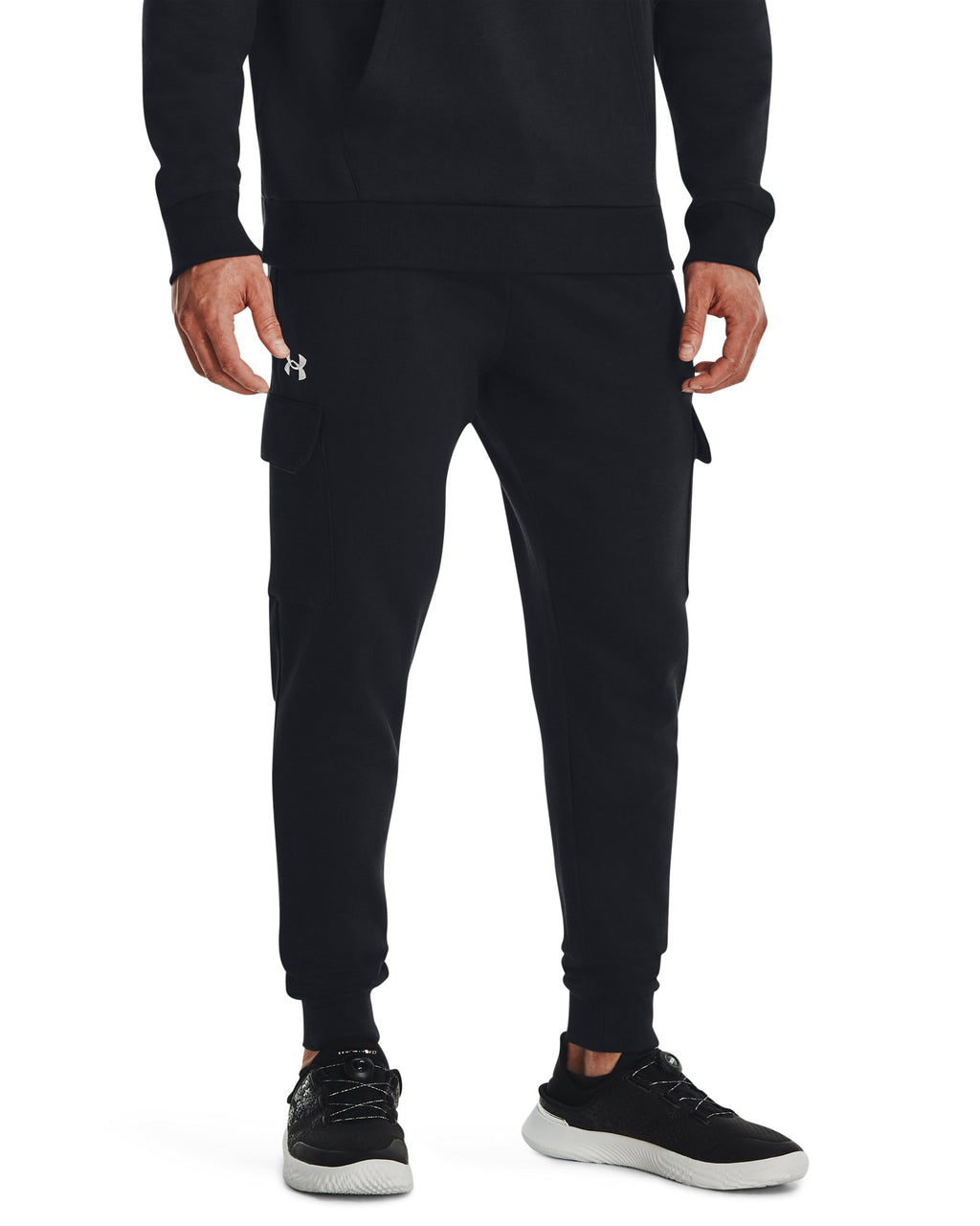UA Rival Fleece Men's Cargo Joggers - Black