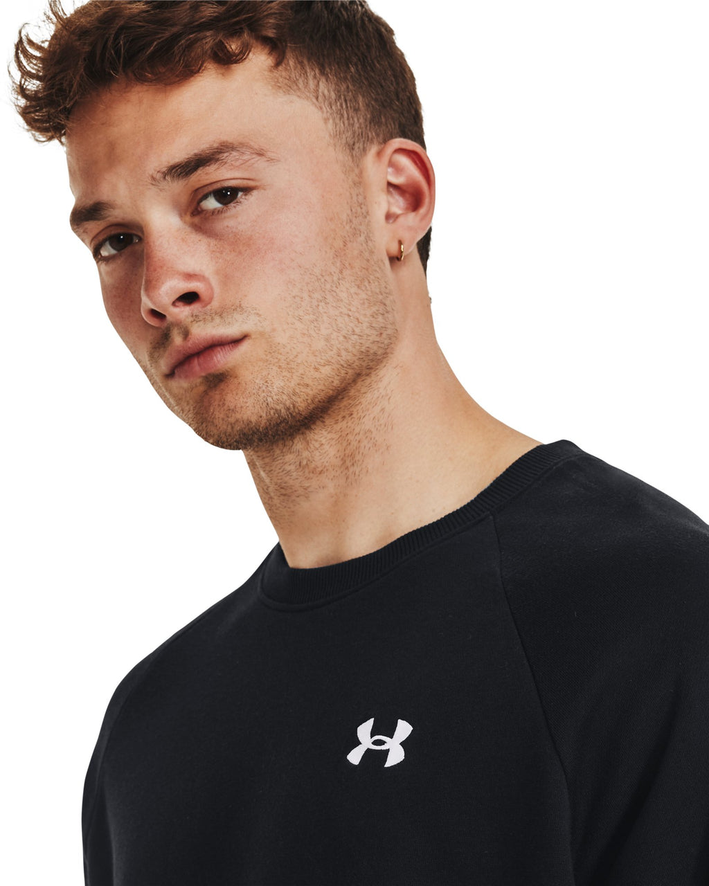 UA Rival Fleece Left Chest Men's Crew - Black