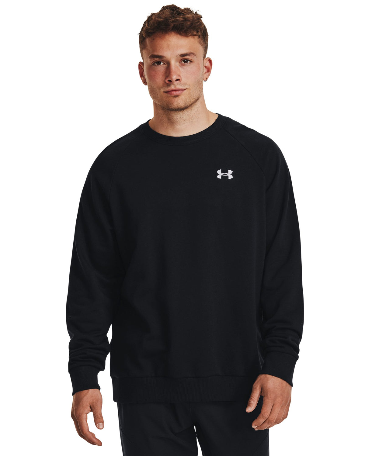 UA Rival Fleece Left Chest Men's Crew - Black
