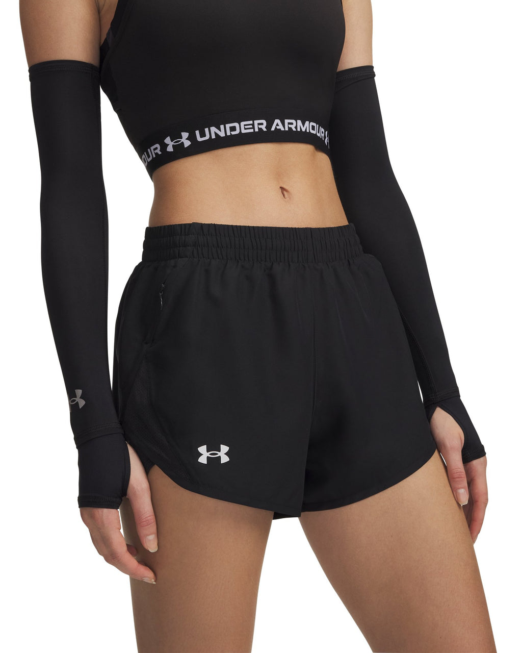 UA Fly-By Women's 3" Shorts - Black