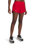 UA Fly-By Women's 3" Shorts - Red