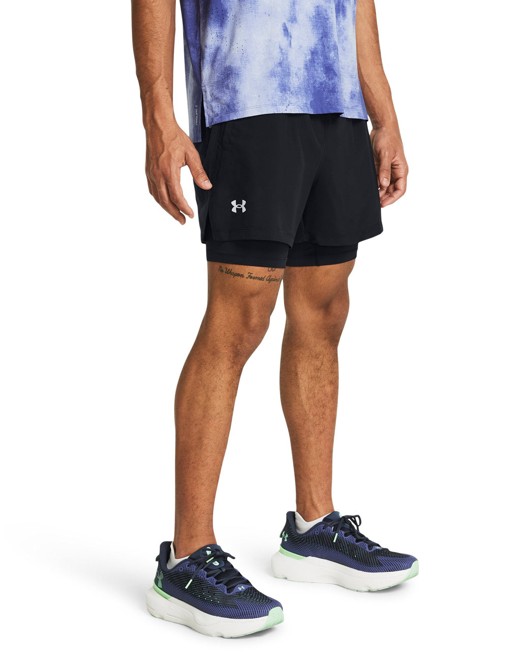 UA Launch Men's 2-in-1 5" Shorts - Black