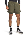 UA Launch Men's 2-in-1 5" Shorts - Green