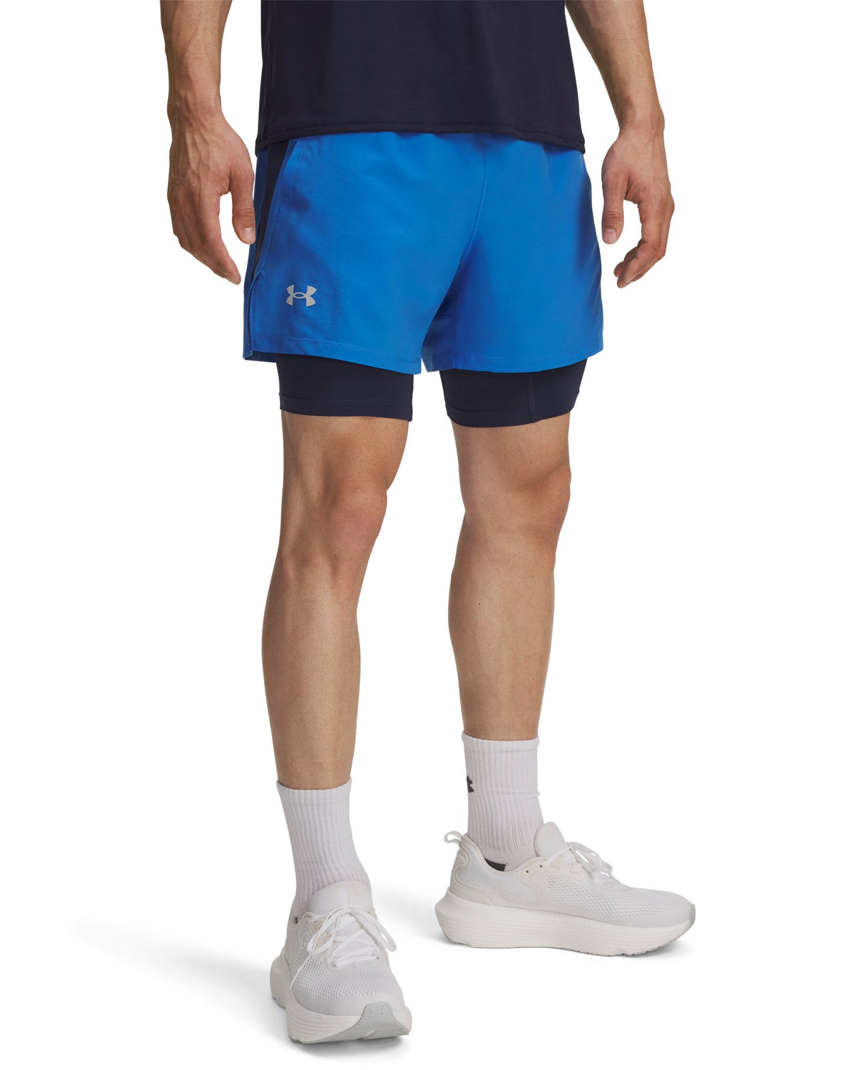 UA Launch Men's 2-in-1 5" Shorts - Blue