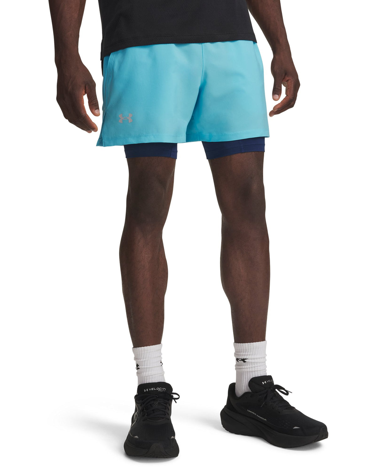 UA Launch Men's 2-in-1 5" Shorts - Blue