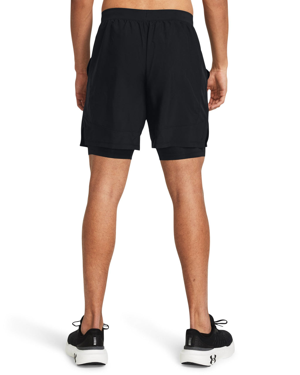UA Launch Men's 2-in-1 7" Shorts - Black