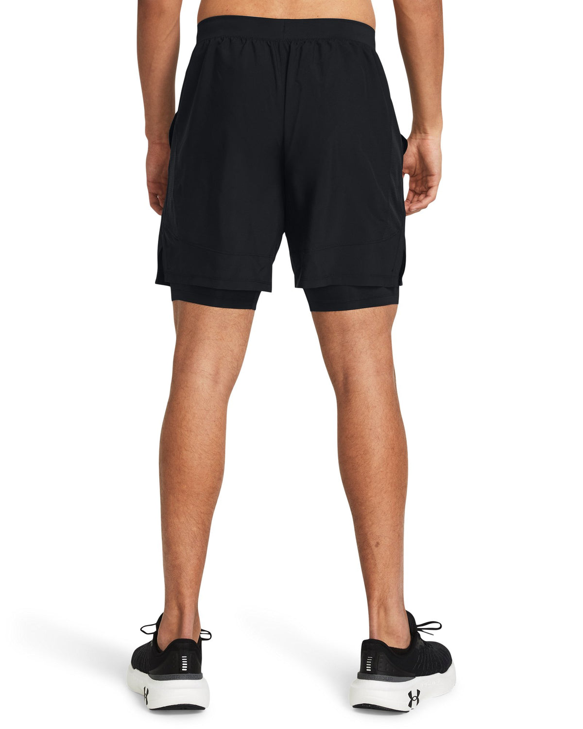 UA Launch Men's 2-in-1 7" Shorts - Black