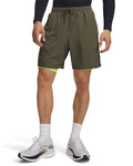 UA Launch Men's 2-in-1 7" Shorts - Green