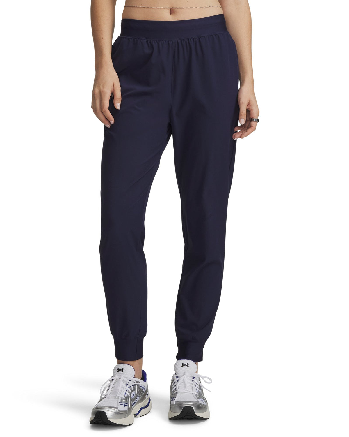 UA Rival Women's High-Rise Woven Pants - Blue