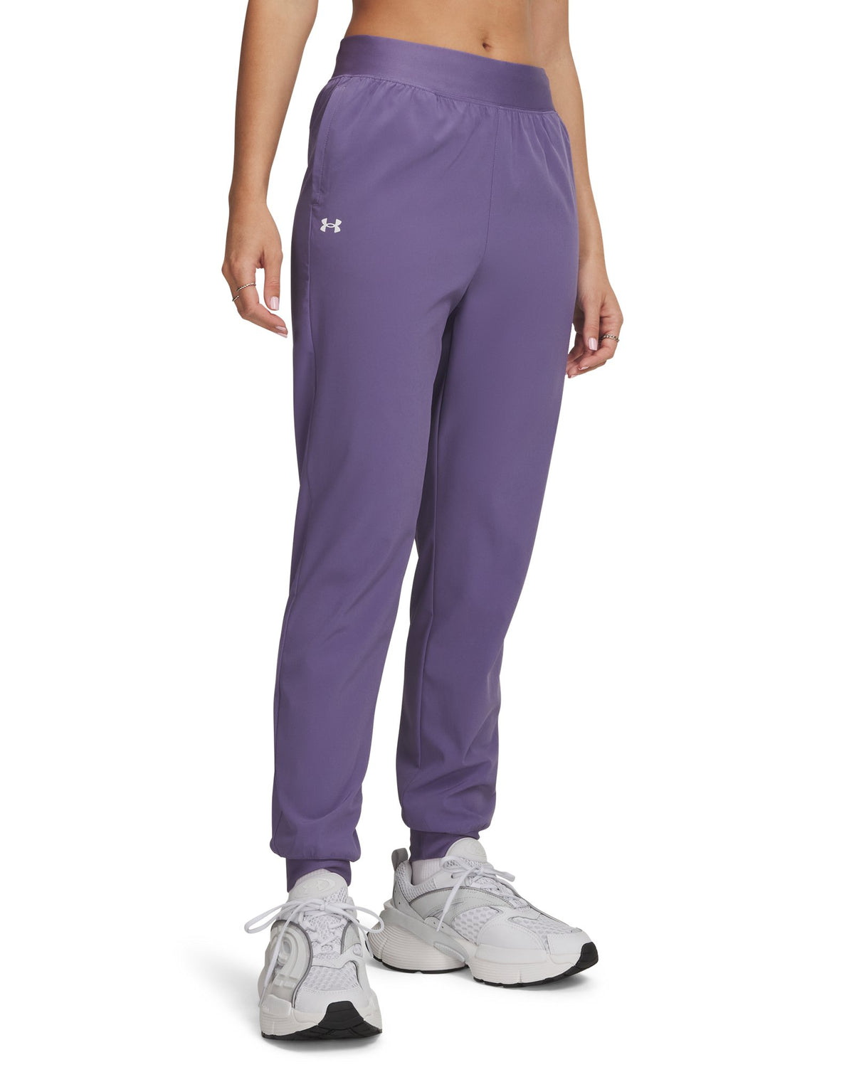 UA Rival Women's High-Rise Woven Pants - Purple