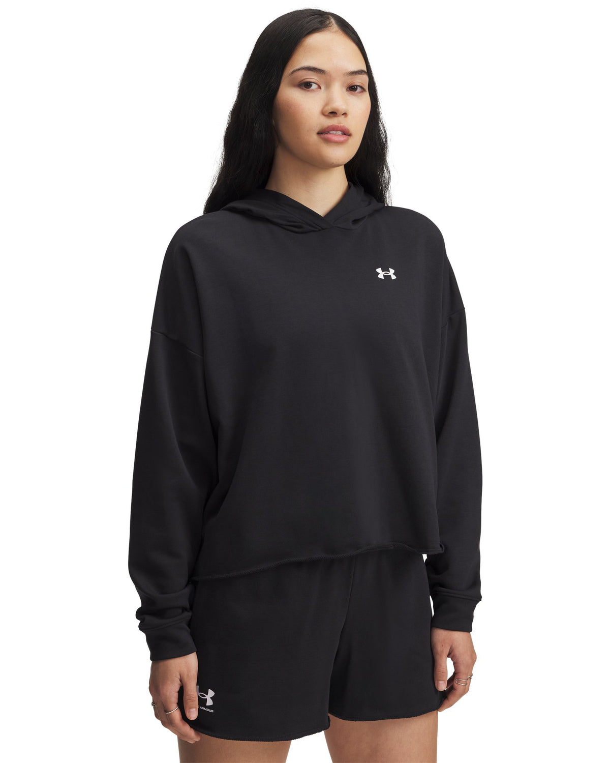 UA Rival Terry Women's Oversized Hoodie - Black