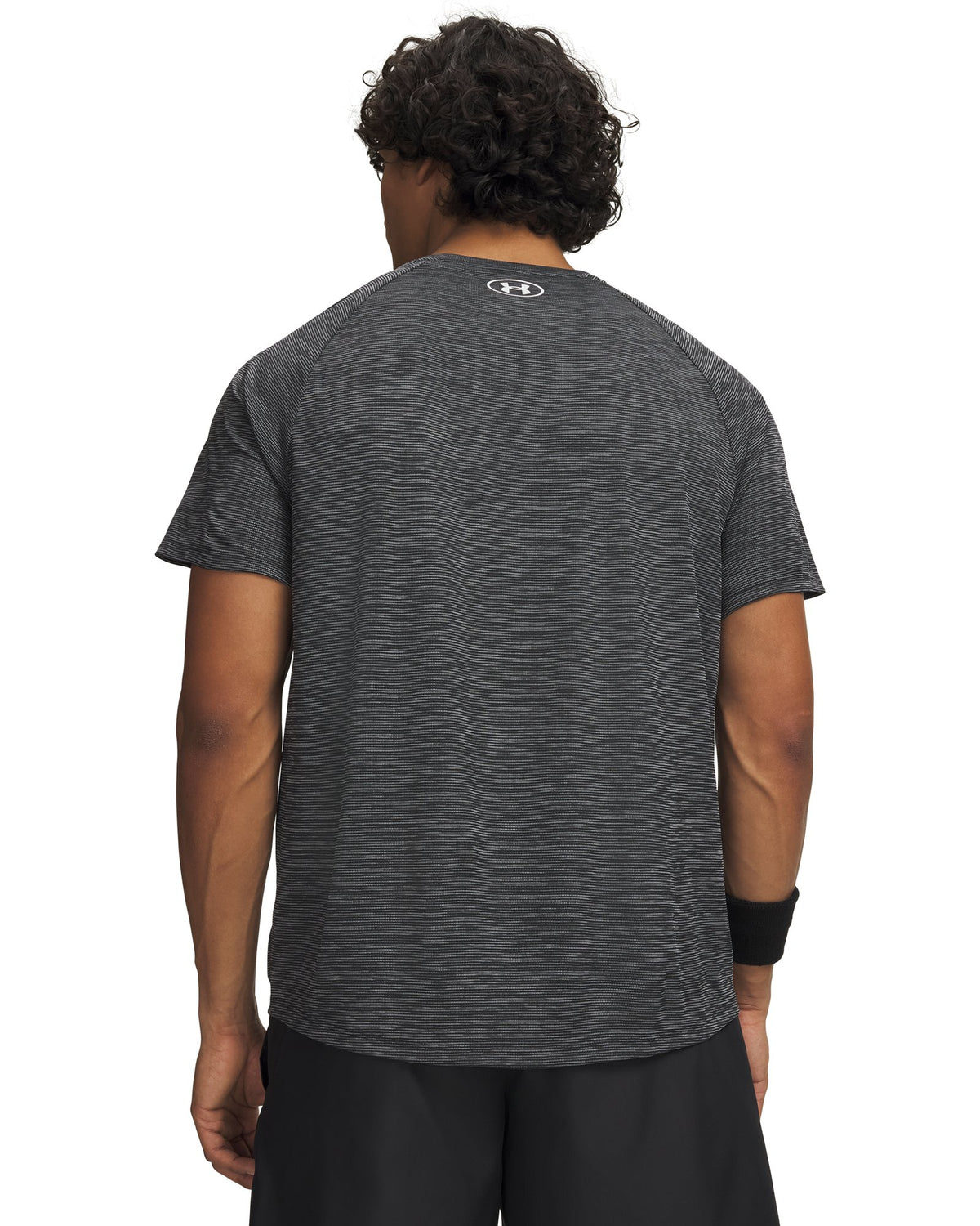 UA Tech™ Textured Men's Short Sleeve - Black