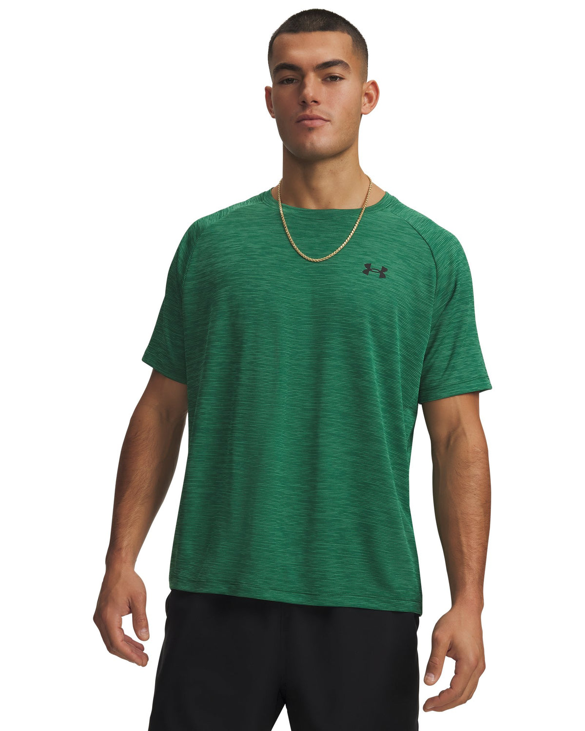 UA Tech™ Textured Men's Short Sleeve - Green