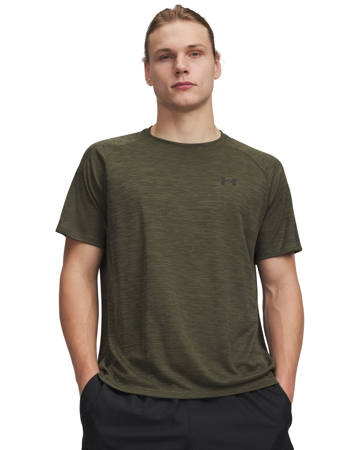 UA Tech™ Textured Men's Short Sleeve - Green