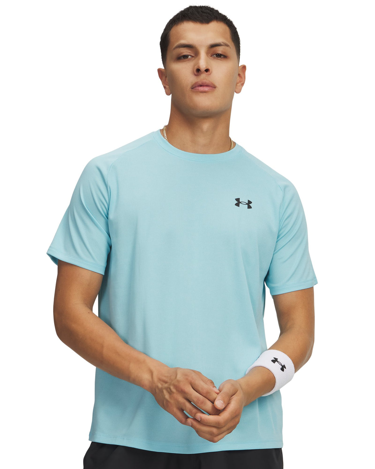 UA Tech™ Textured Men's Short Sleeve - Blue