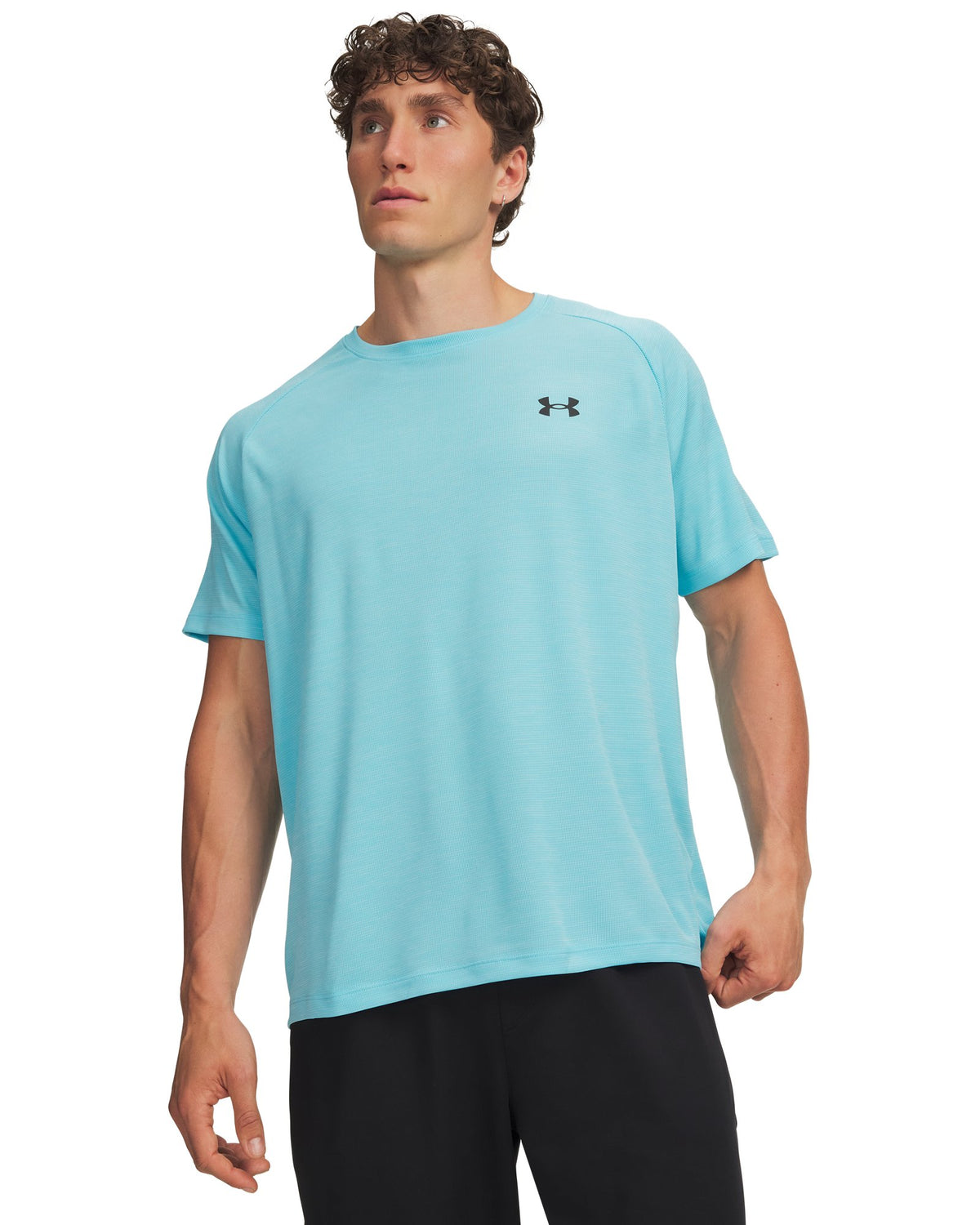 UA Tech™ Textured Men's Short Sleeve - Blue