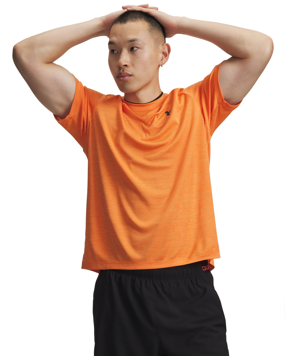 UA Tech™ Textured Men's Short Sleeve - Orange