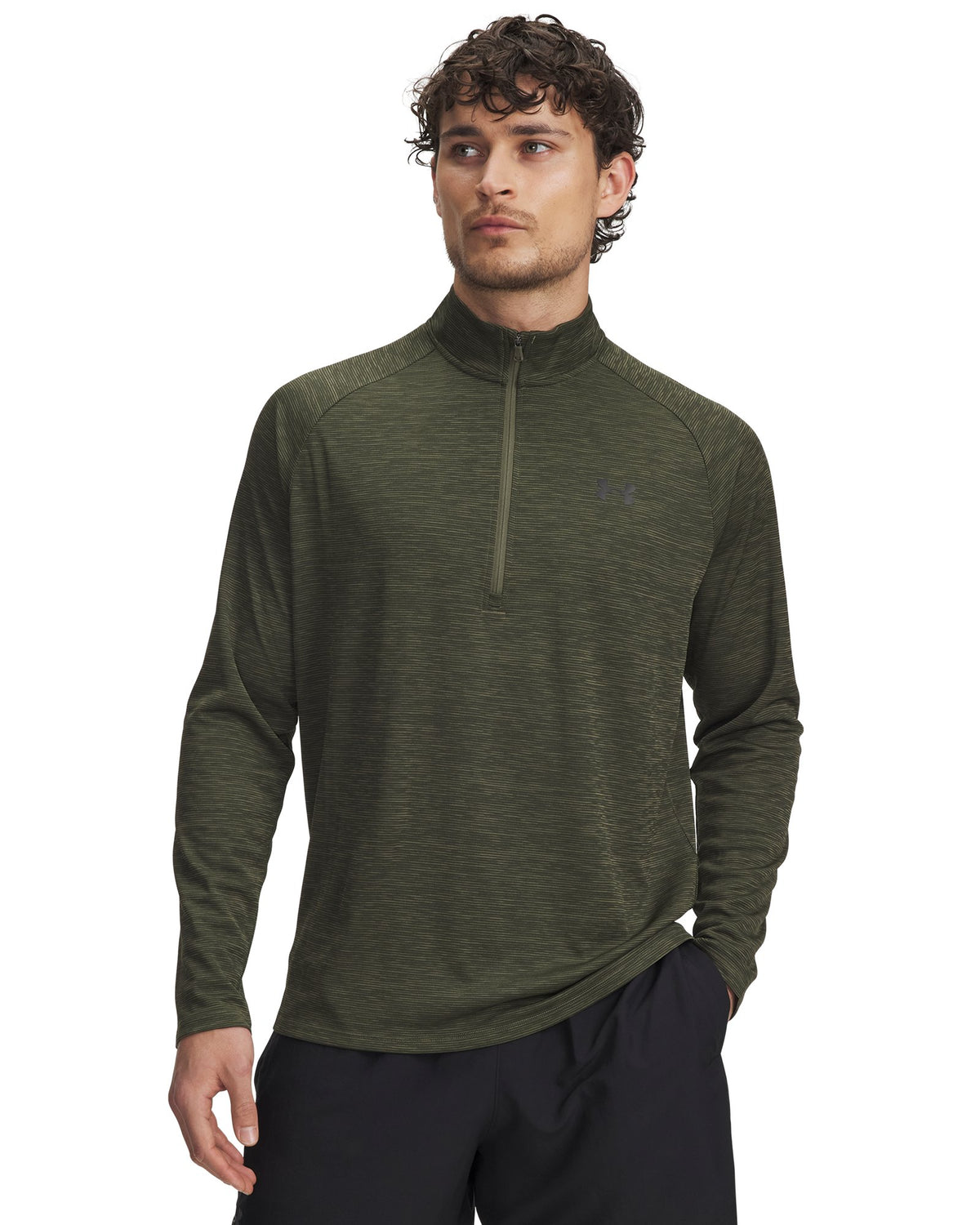 UA Tech™ Textured Men's ½ Zip - Green