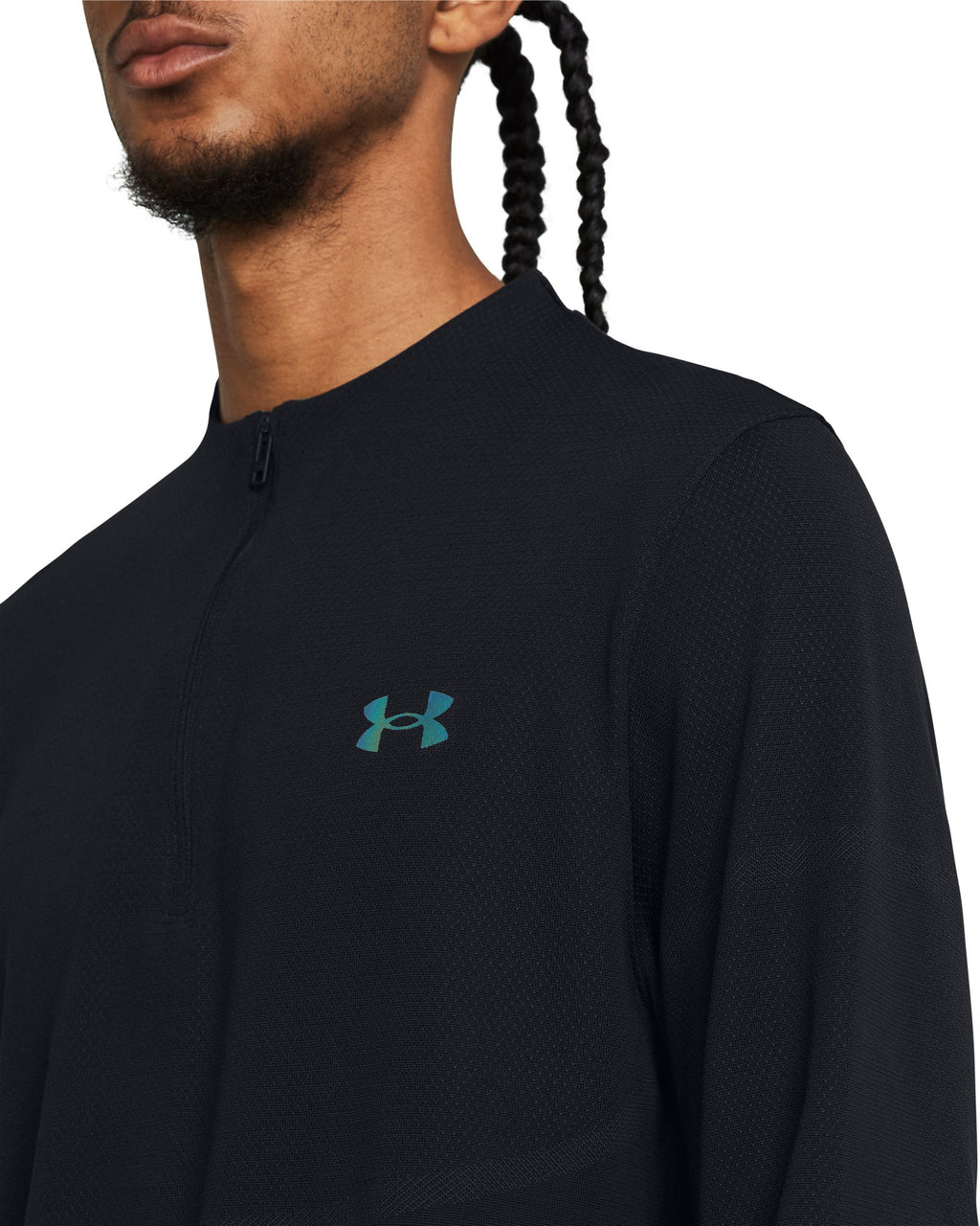 UA Vanish Elite Seamless Men's ¼ Zip - Black