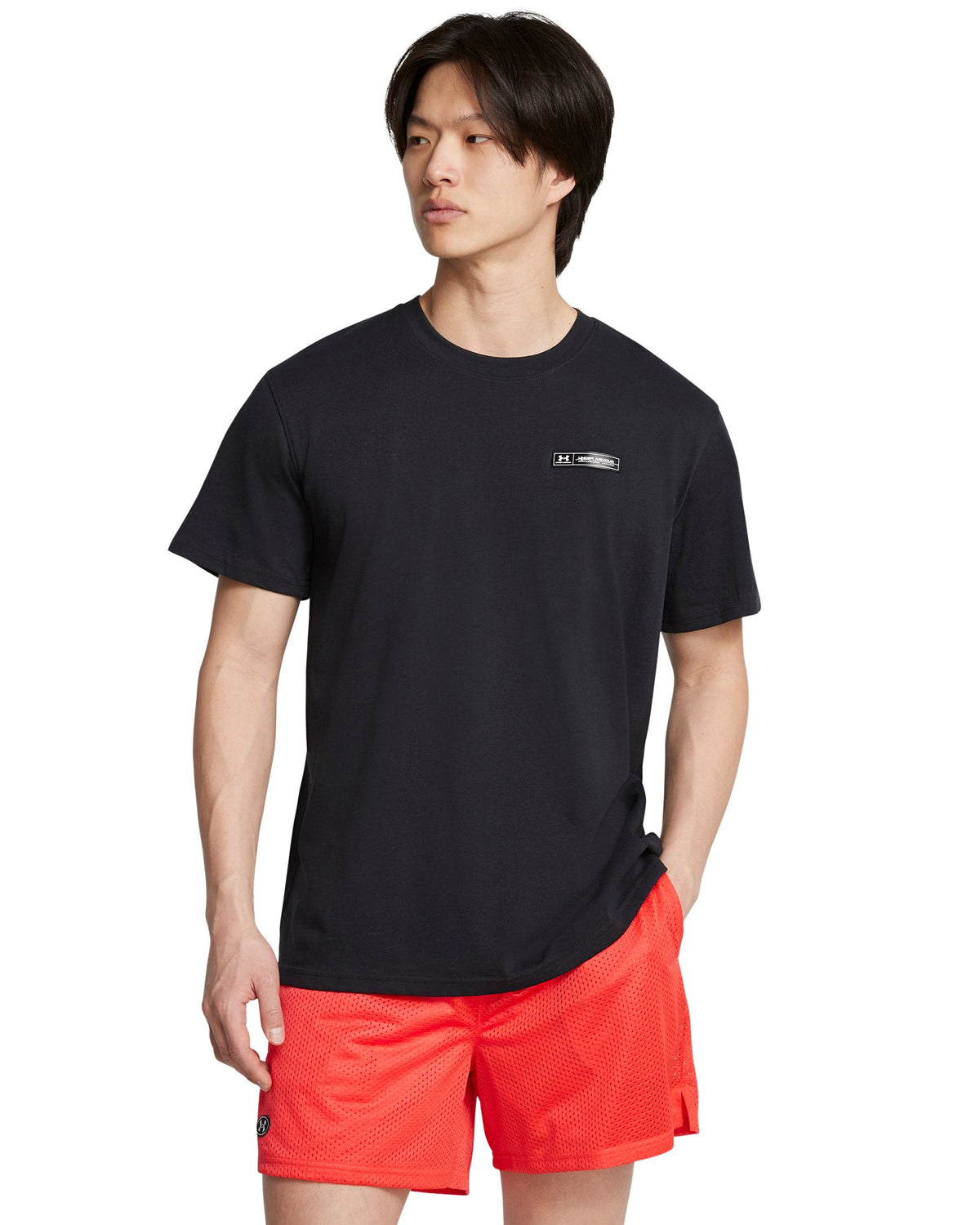 UA Heavyweight Armour Label Men's Short Sleeve - Black