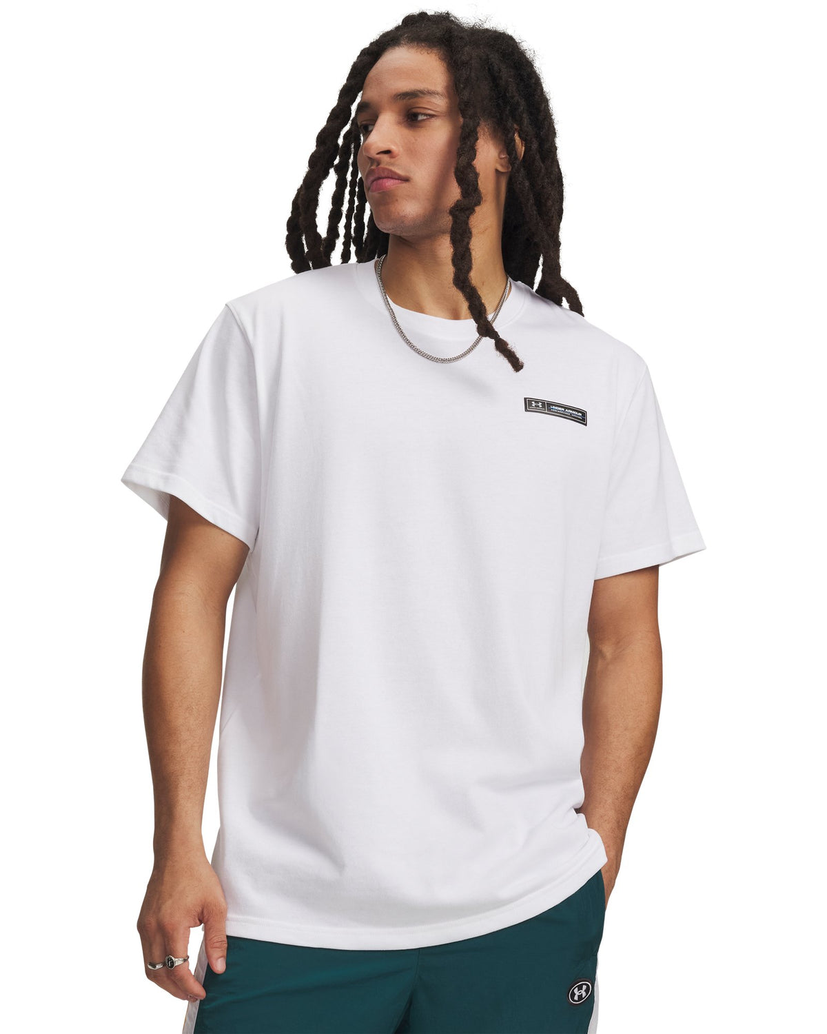 UA Heavyweight Armour Label Men's Short Sleeve - White