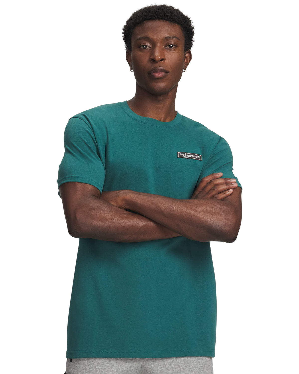 UA Heavyweight Armour Label Men's Short Sleeve - Green
