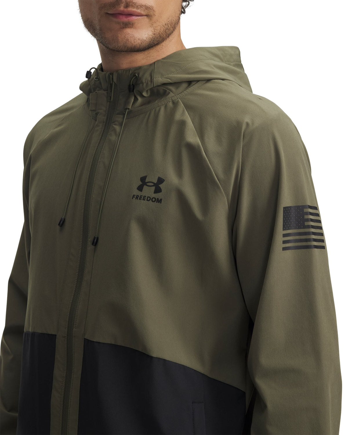 UA Freedom Men's Windbreaker Jacket - Green