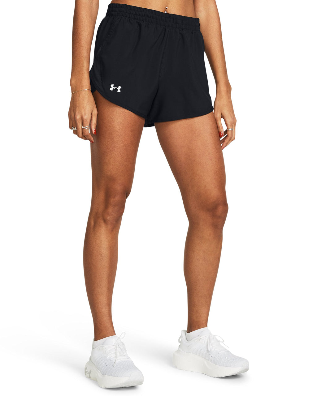 UA Fly-By Unlined Women's 3" Shorts - Black
