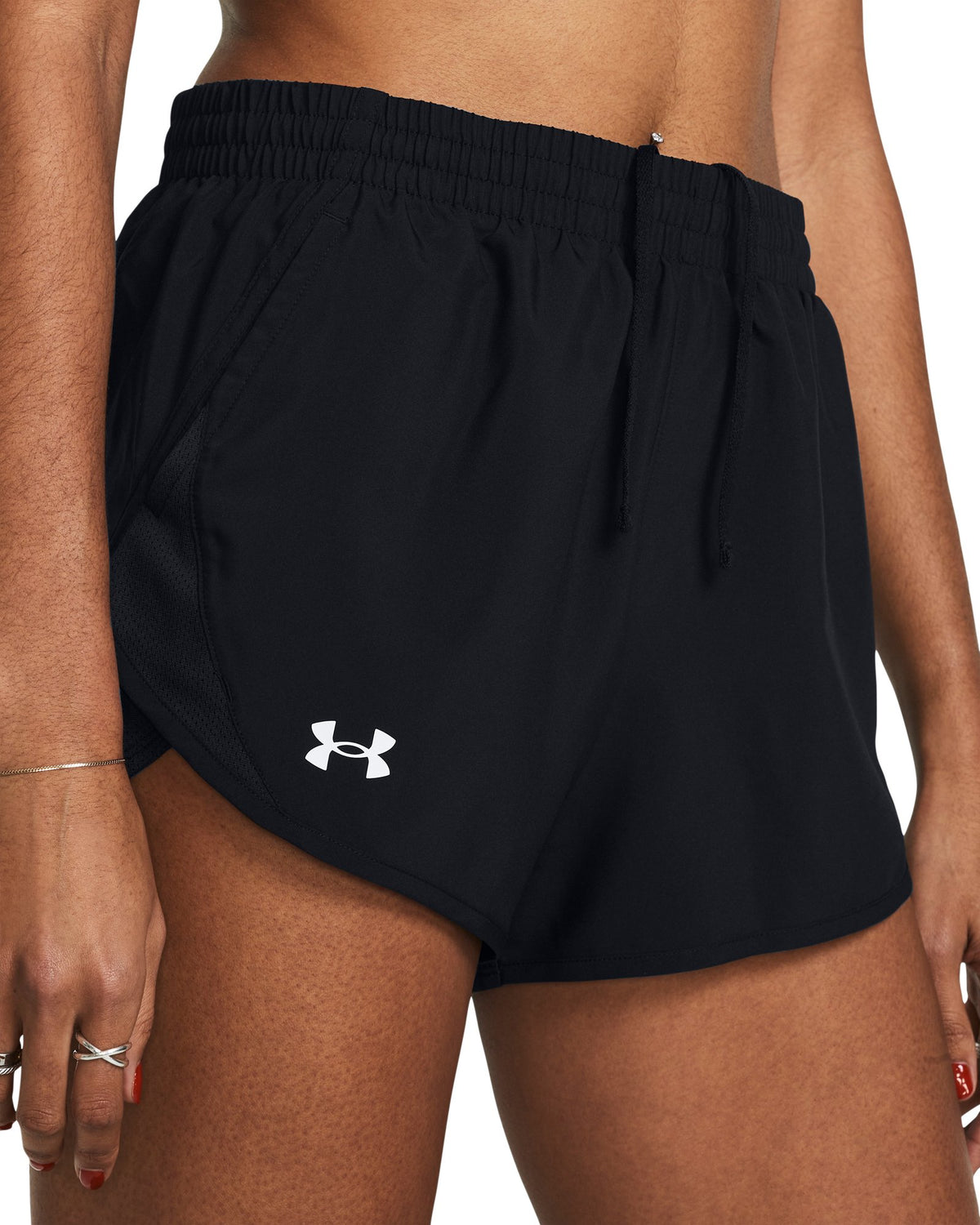 UA Fly-By Unlined Women's 3" Shorts - Black