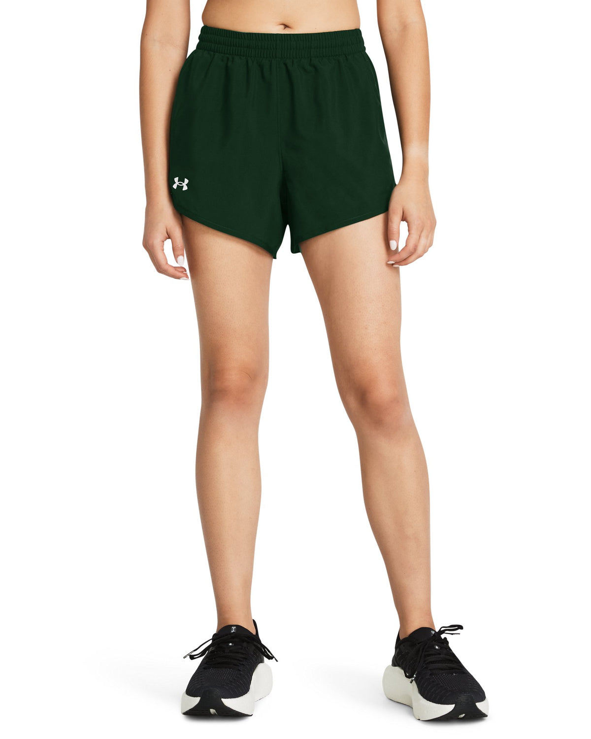 UA Fly-By Unlined Women's 3" Shorts - Green