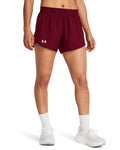 UA Fly-By Unlined Women's 3" Shorts - Red