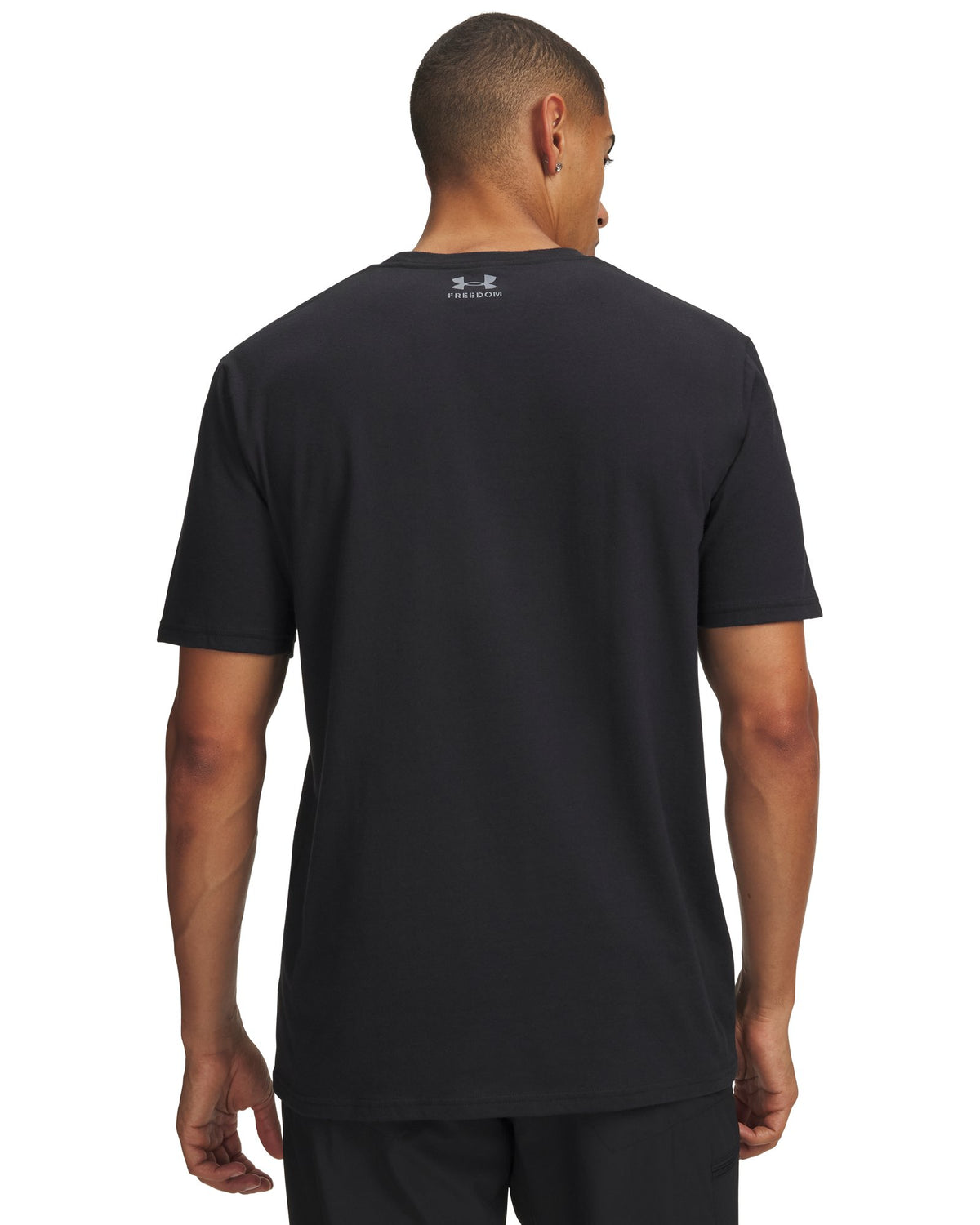 UA Freedom Flag Printed Men's T-Shirt - Black