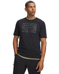 UA Freedom Flag Printed Men's T-Shirt - Black