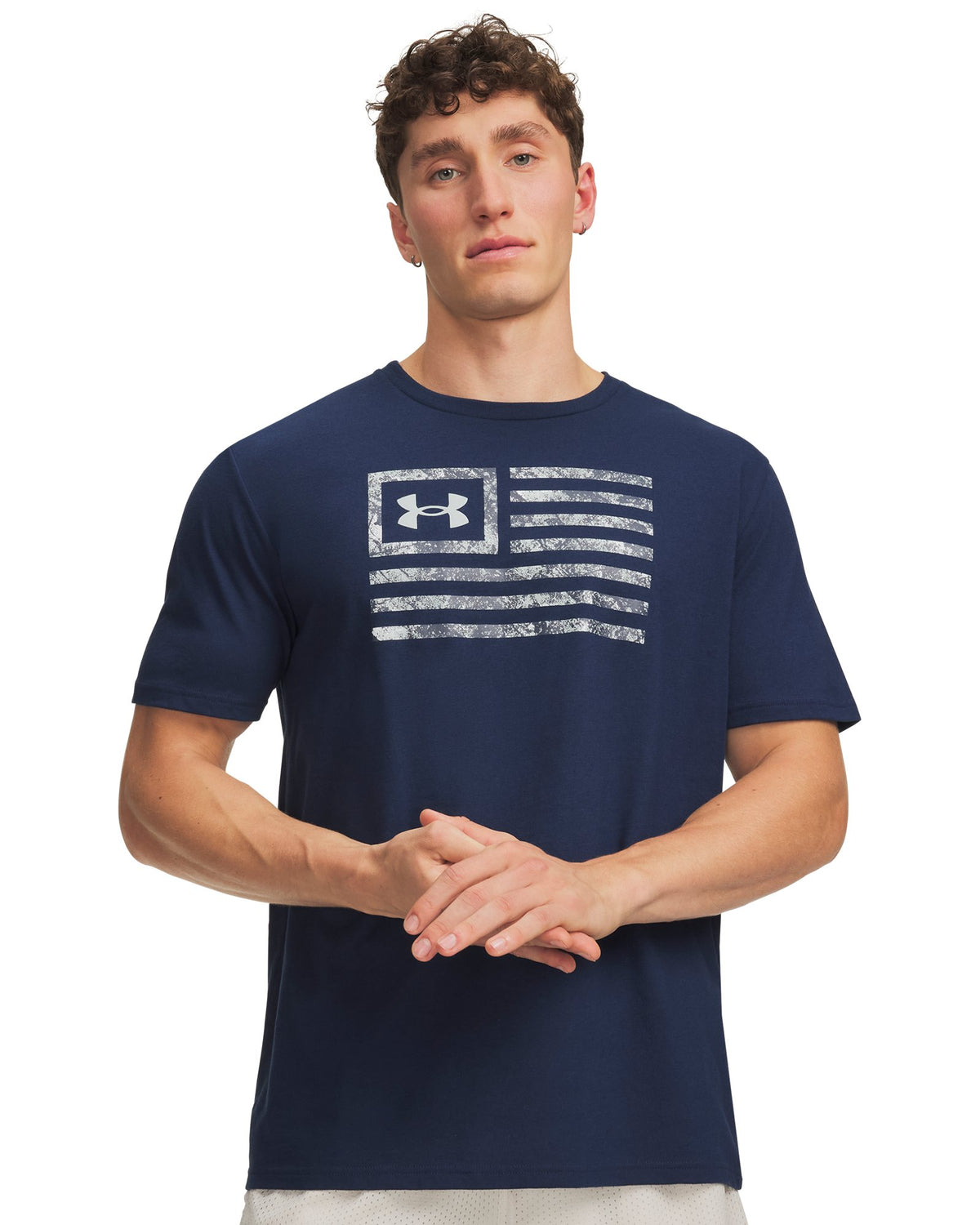 UA Freedom Flag Printed Men's T-Shirt - Blue