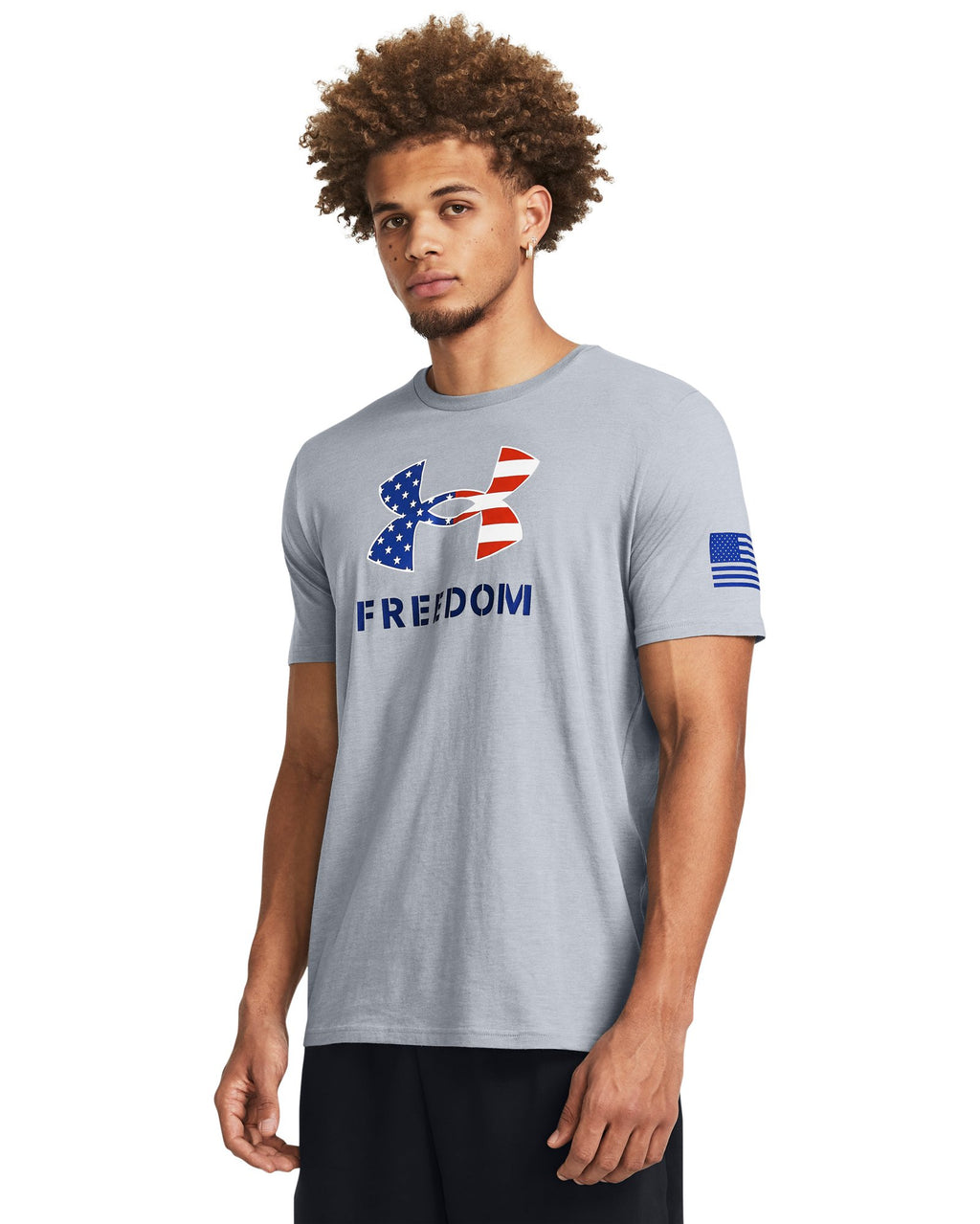 UA Freedom Logo Men's T-Shirt - Gray