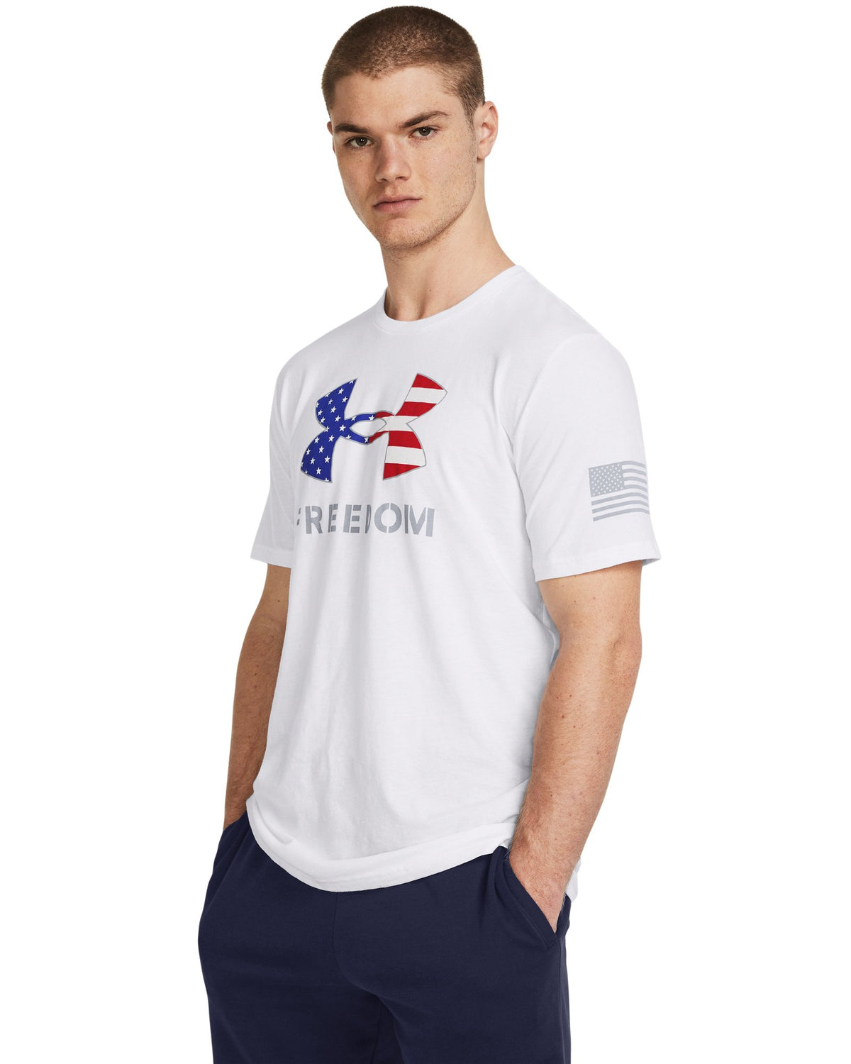 UA Freedom Logo Men's T-Shirt - Gray