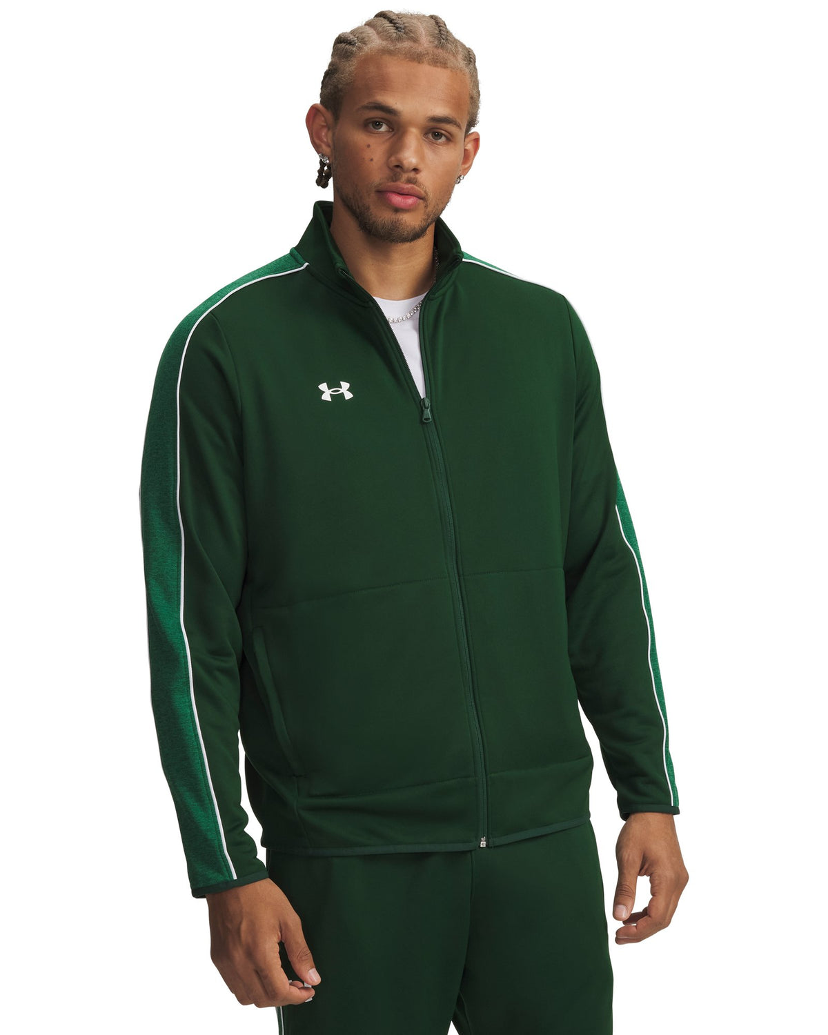 UA Command Men's Warm-Up Full Zip - Green