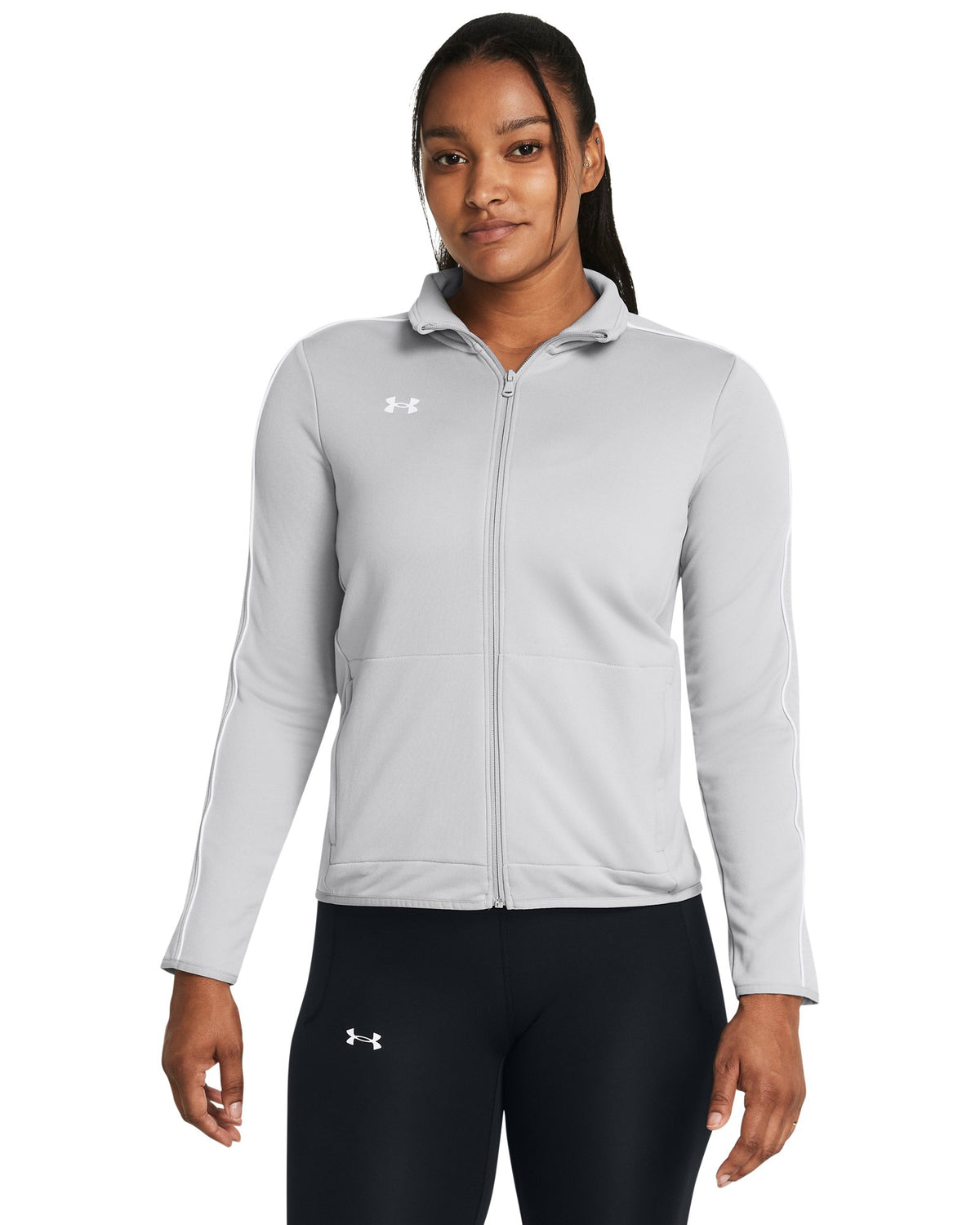 UA Command Warm Up Women's Full-Zip - Gray