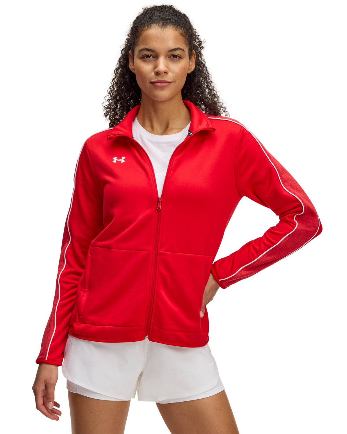 UA Command Warm Up Women's Full-Zip - Red