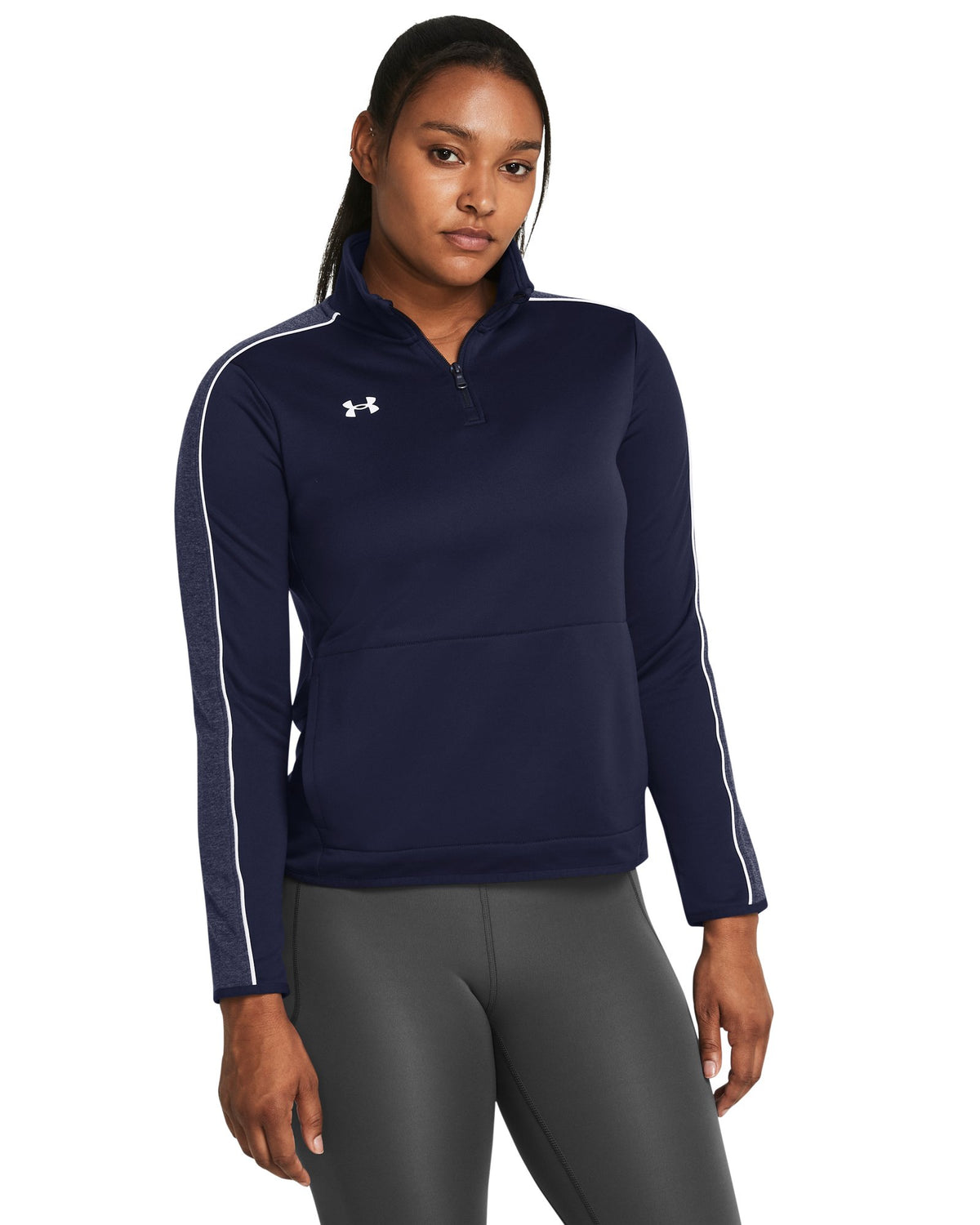 UA Command Women's Warm Up ¼ Zip - Blue