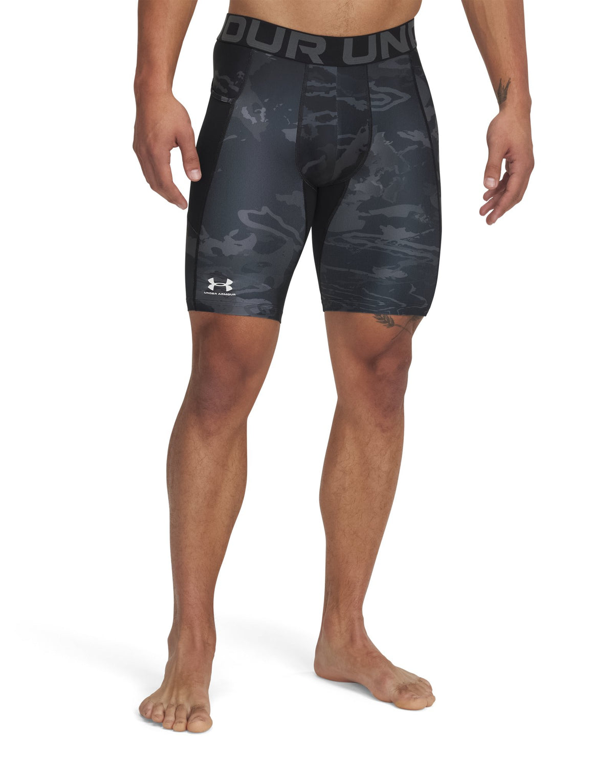 HeatGear® Printed Men's 10" Shorts - Black
