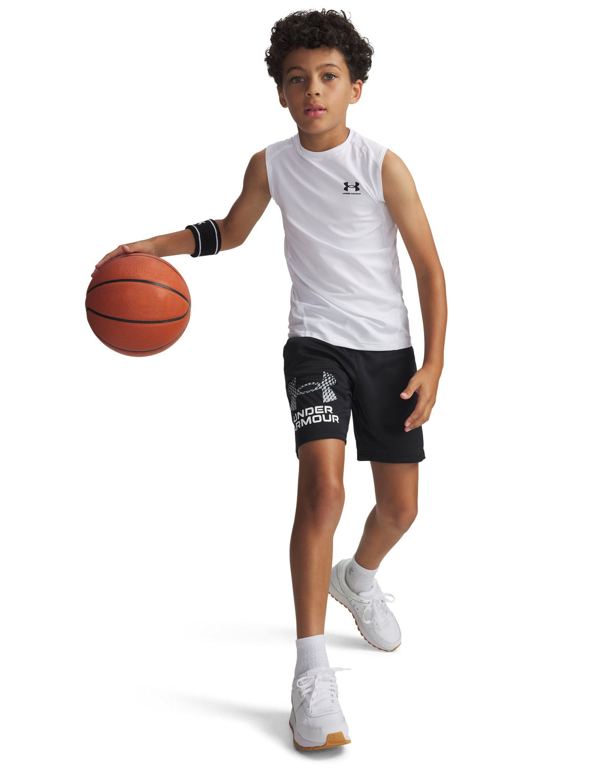 UA Tech™ Logo Boys' Shorts - Black