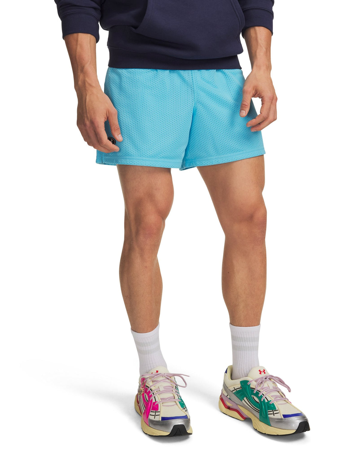 UA Icon Mesh Men's 5" Shorts - Blue