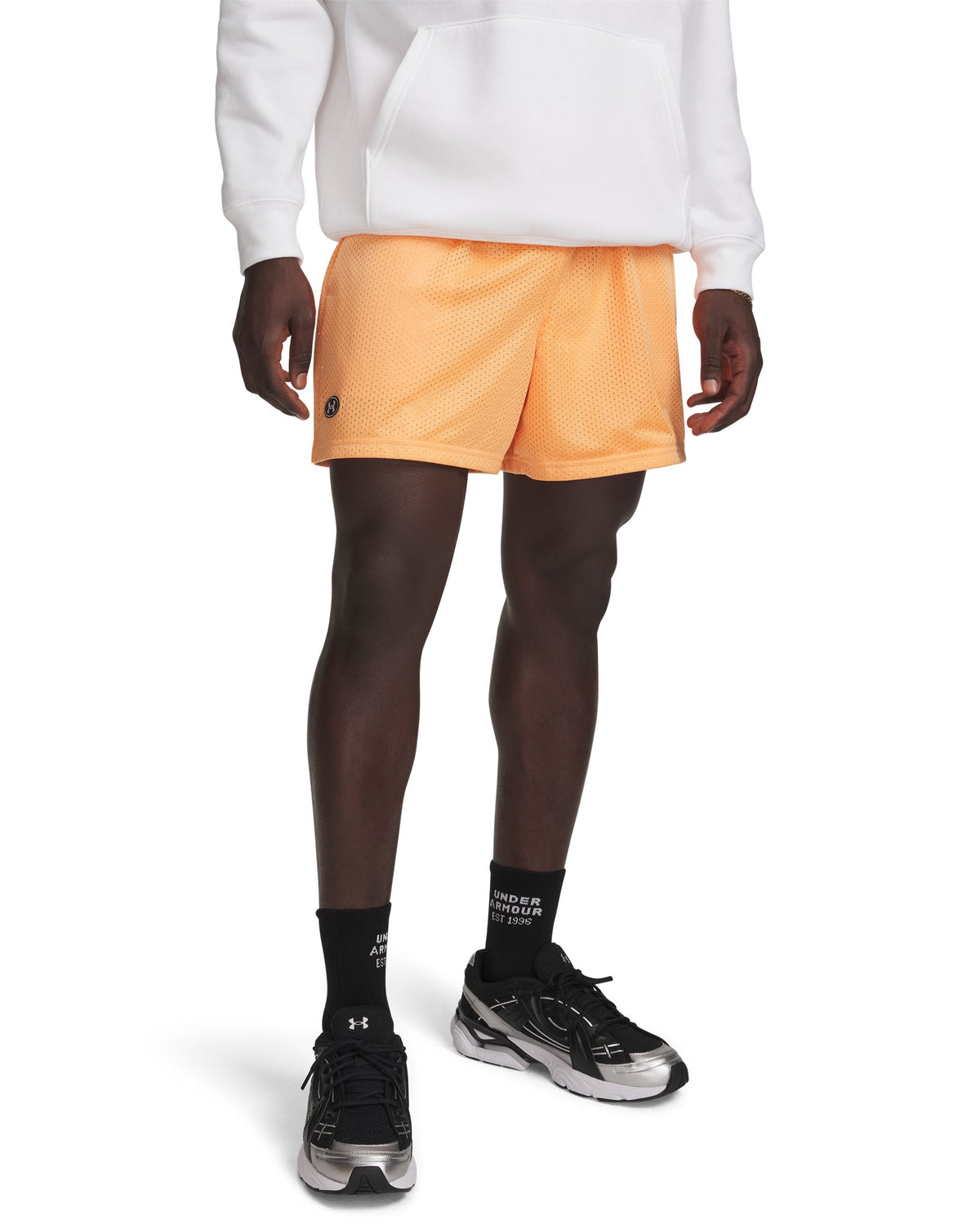 UA Icon Mesh Men's 5" Shorts - Orange