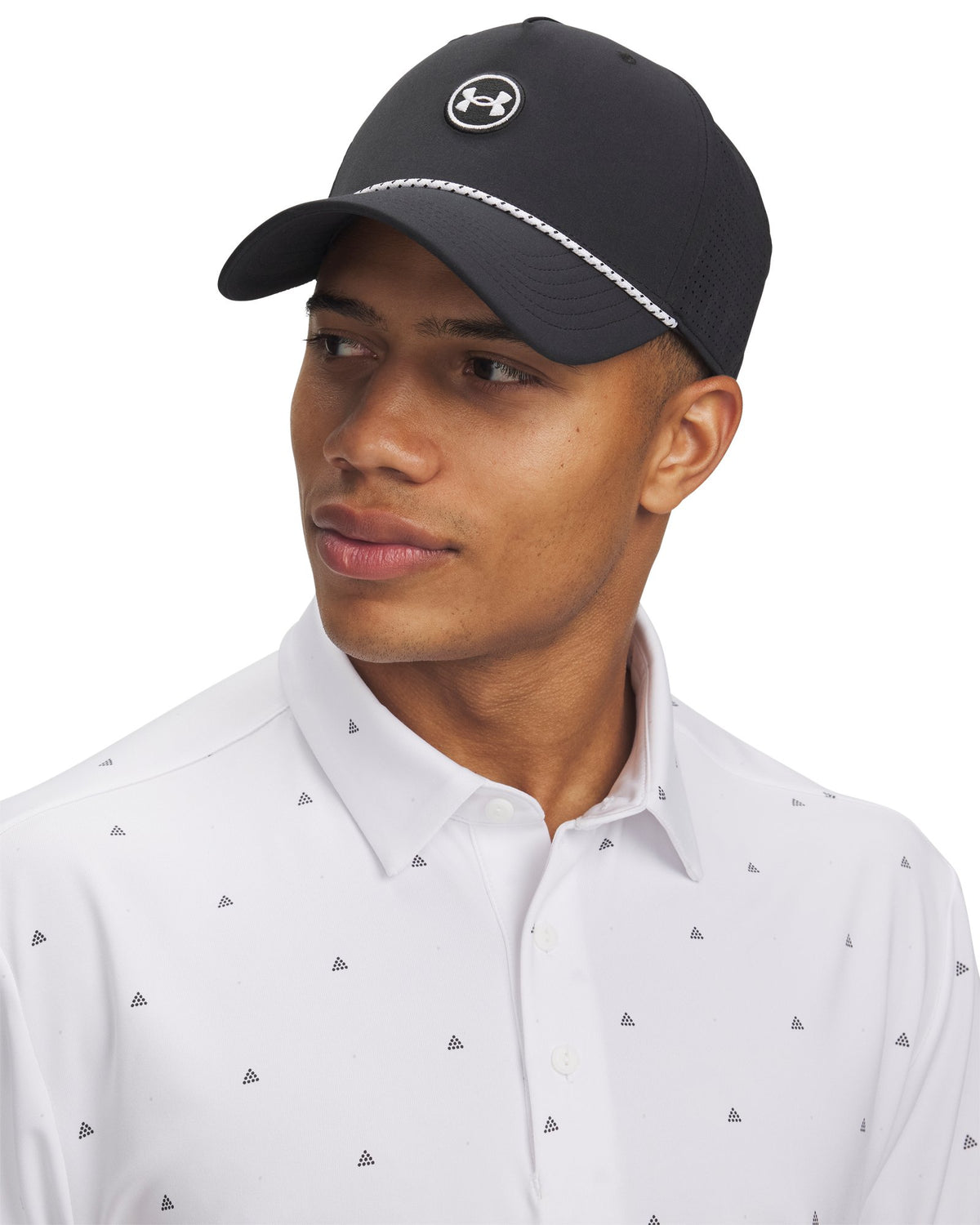 UA Drive Mid Rope Men's Adjustable Hat - Black