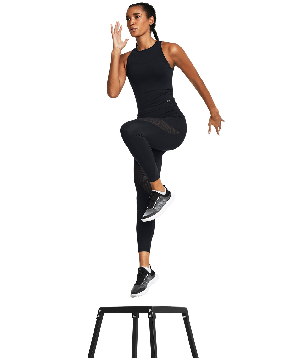UA Vanish Elite Vent Women's Ankle Leggings - Black
