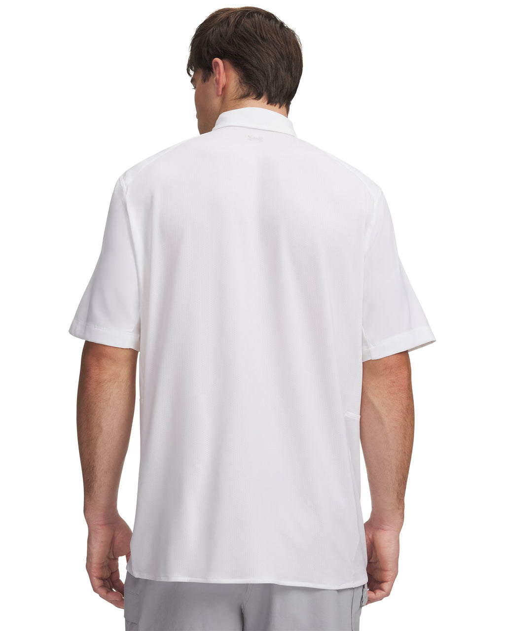 UA Fish Pro Hybrid Woven Men's Short Sleeve - White