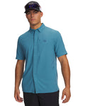 UA Fish Pro Hybrid Woven Men's Short Sleeve - Blue