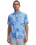 UA Fish Pro Hybrid Printed Men's Short Sleeve - Blue